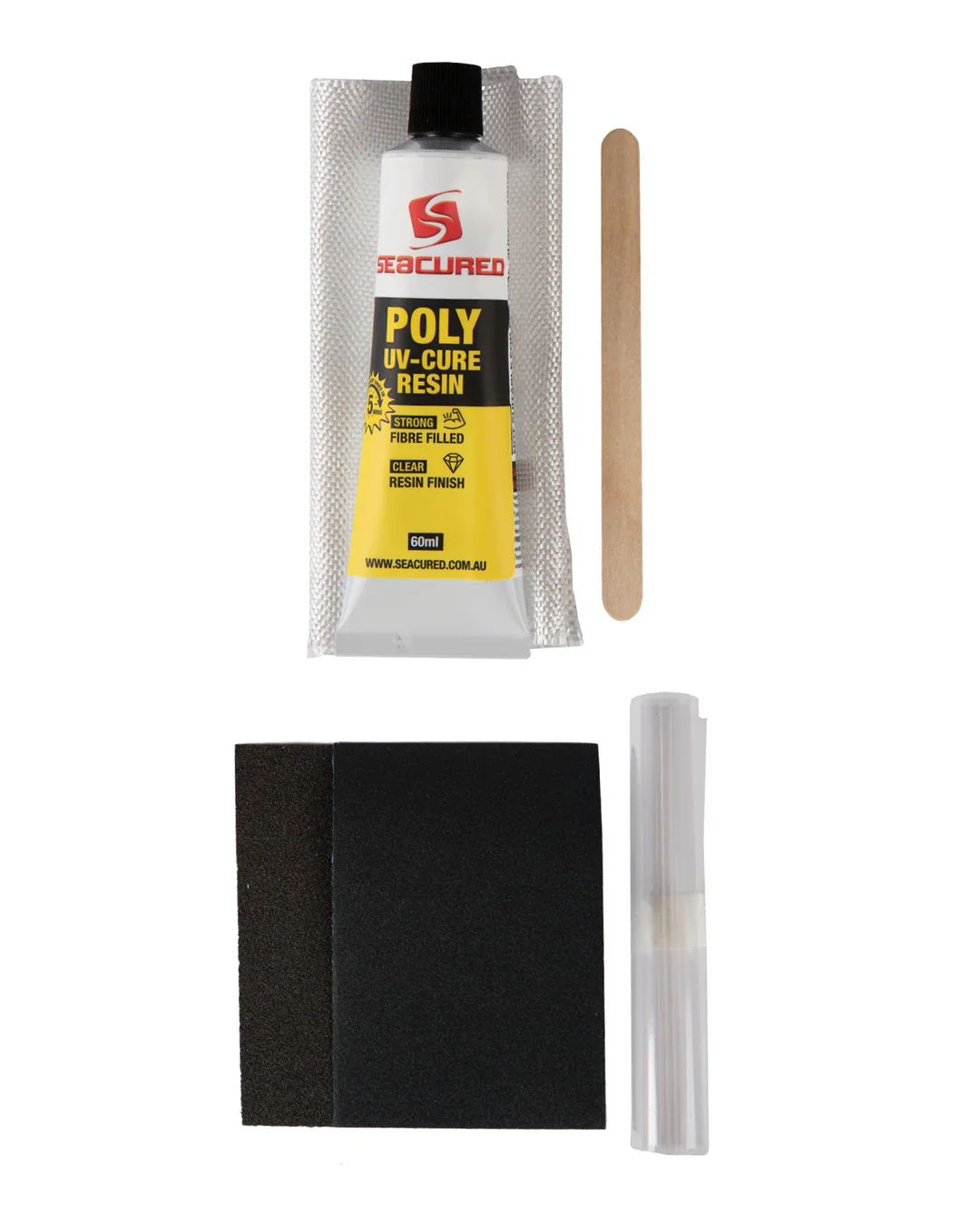SeaCured Polyester Resin UV-Cure Large Repair Kit 60ml - Image 2