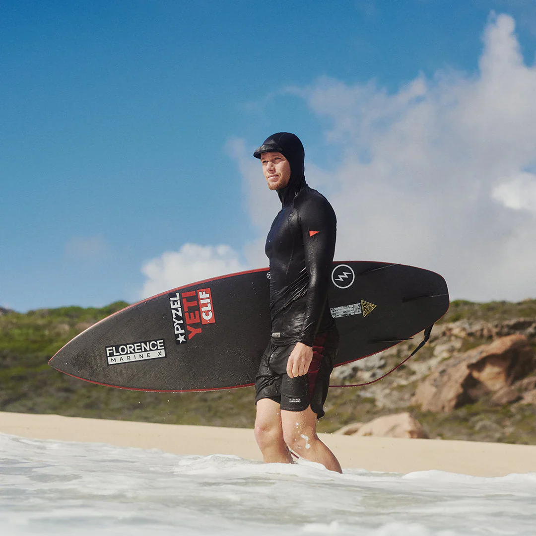 Florence Long Sleeve Hooded Rashguard - Black - Image 2